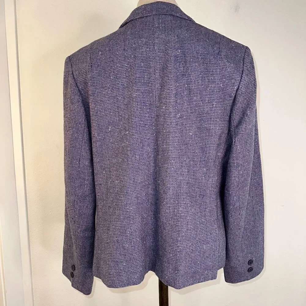 Vintage‎ Pendleton Purple Wool Tweed Blazer Womens Pastel Preppy Career
